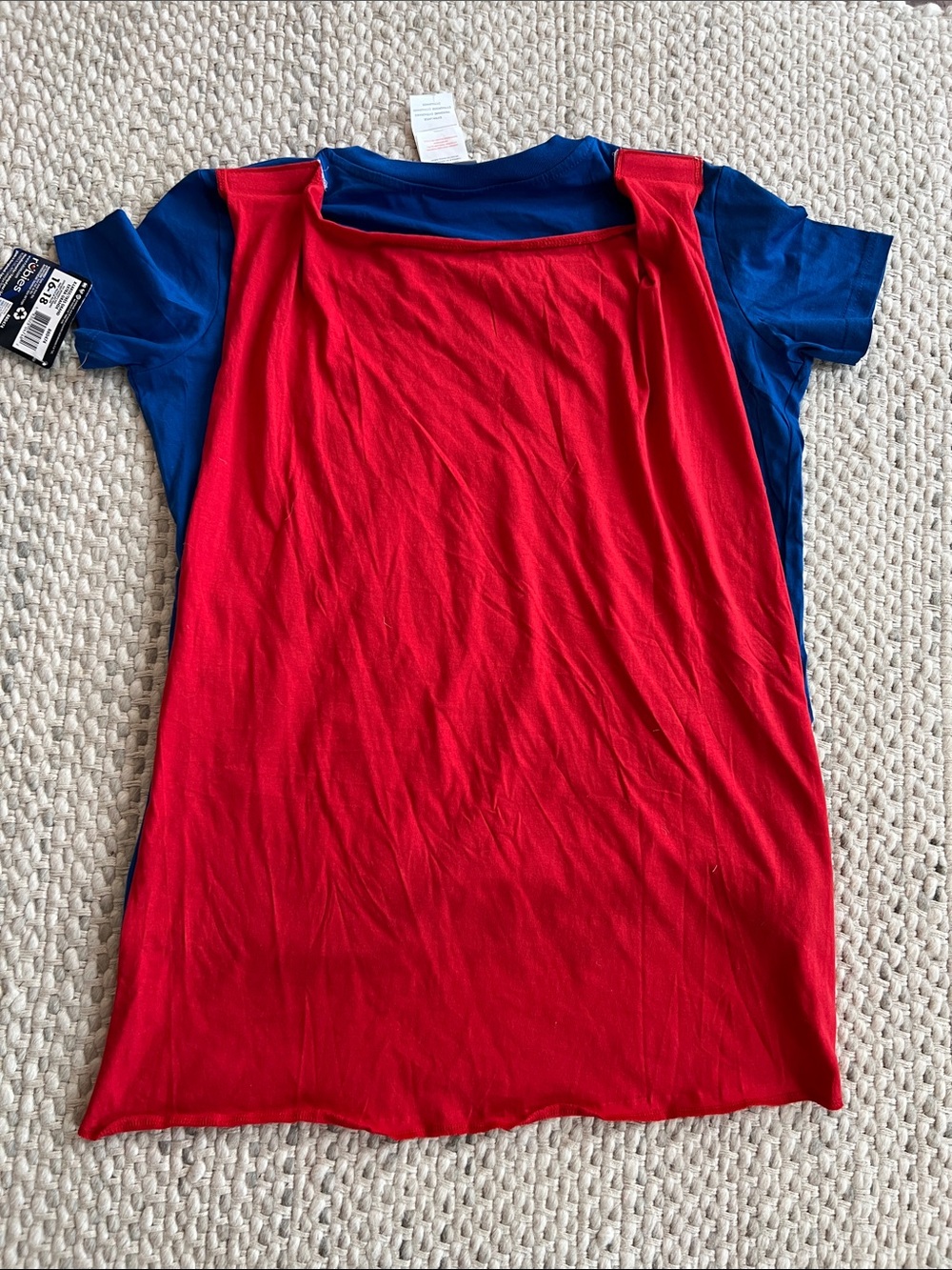 Supergirl - Supergirl Women's T-Shirt, Removable Cape Rubies XL 16-18 - Picture 7 of 7